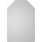 Ekena Millwork Octagonal Top Surface Mount PVC Gable Vent w/ 2"W x 1-1/2"P Brickmould Frame, 28"W x 42"H GVPOT28X4202SN - alternate 5